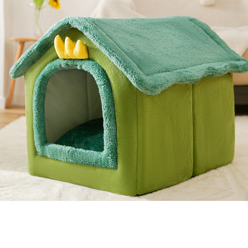 StarRoof™  Warm Foldable Plushy Pet House