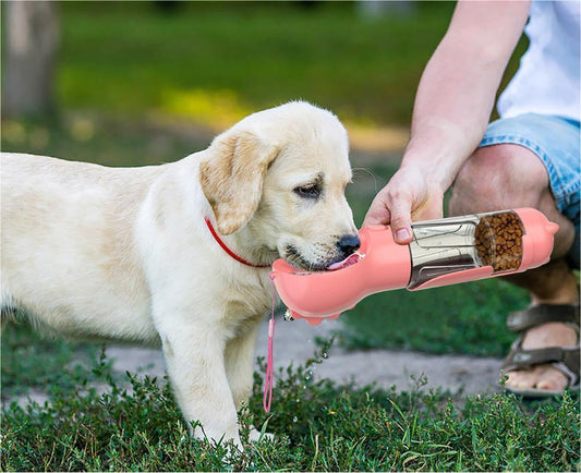 SmartFeeder™  3 in 1 Portable Feeding Bottle With Water + Treats + Garbage Bags