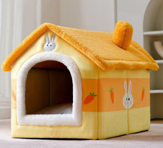 StarRoof™  Warm Foldable Plushy Pet House