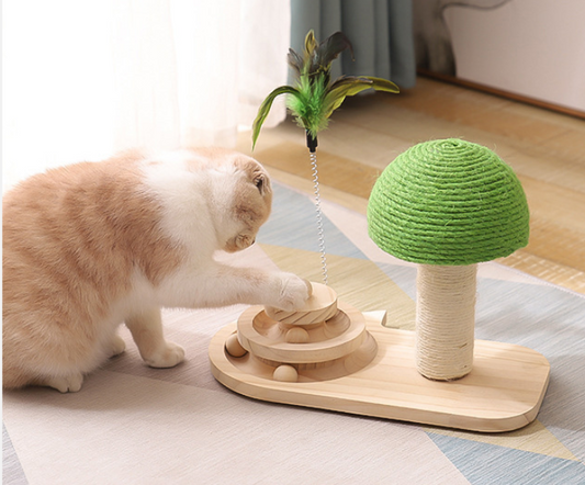 Playground™  Claw Scratcher Island Toy For Cats