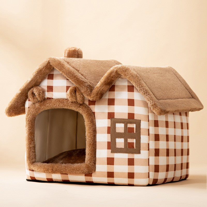 StarRoof™  Warm Foldable Plushy Pet House