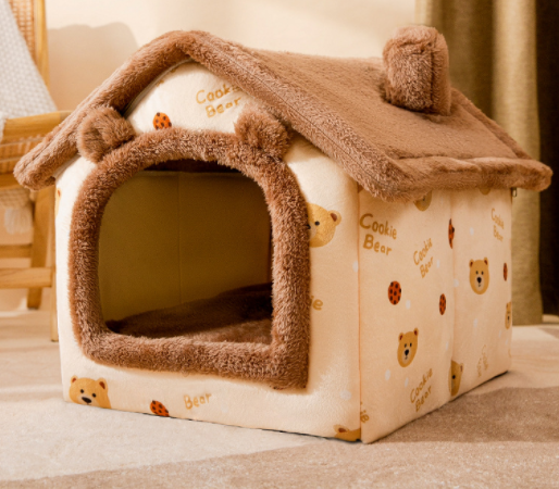 StarRoof™  Warm Foldable Plushy Pet House