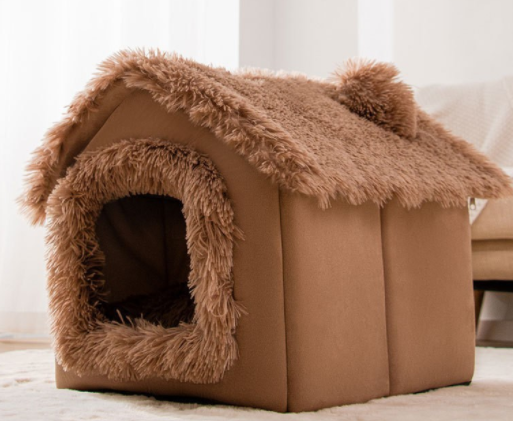 StarRoof™  Warm Foldable Plushy Pet House