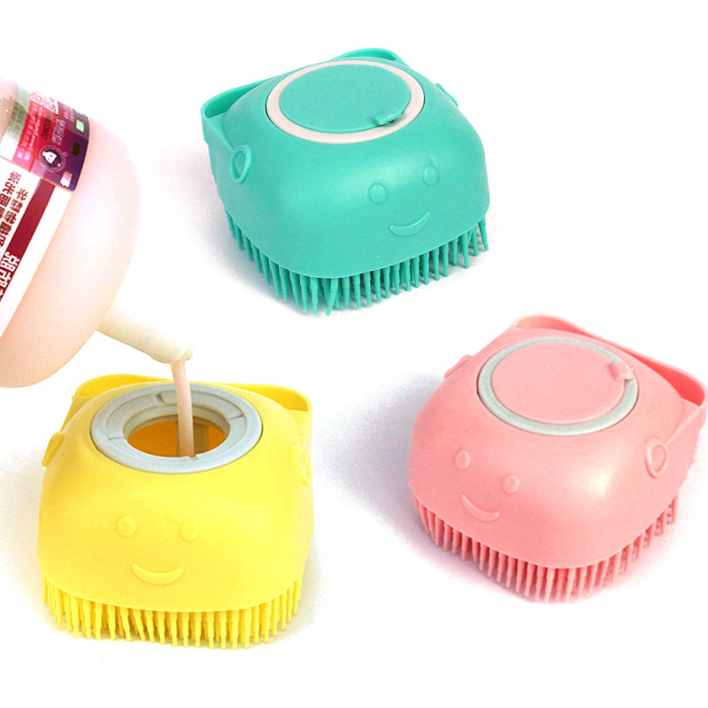 BathTime™  Silicone Bath Brush With Soap Dispenser