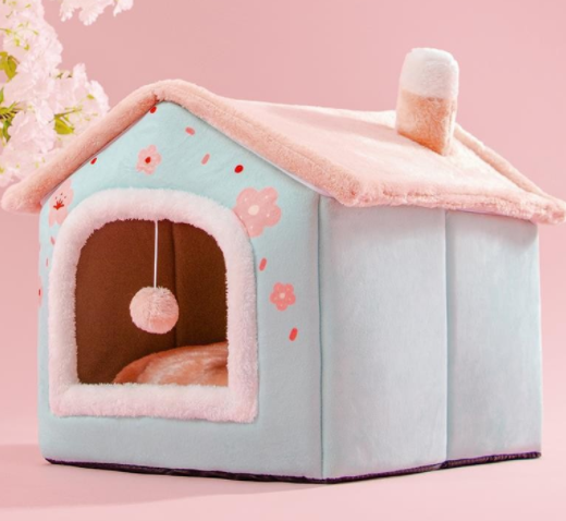 StarRoof™  Warm Foldable Plushy Pet House