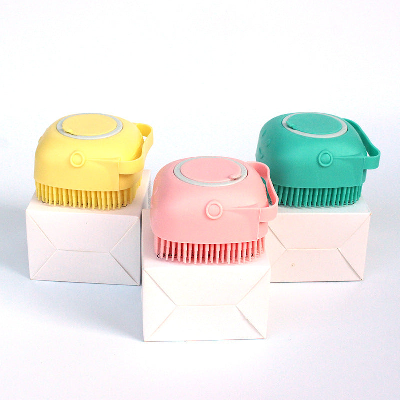 BathTime™  Silicone Bath Brush With Soap Dispenser